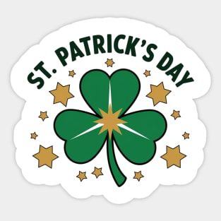 St Patricks Day Shamrock Sticker